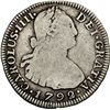 Image 1 : COLOMBIA, Bogotá, bust 2 reales, Charles IV, 1792 J•J, no • in mintmark, rare, NGC