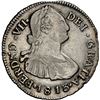 Image 1 : COLOMBIA, Popayán, bust 2 reales, Ferdinand VII (bust of Charles IV), 1813 J•F, NGC XF 40, 