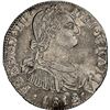 Image 1 : COLOMBIA, Bogotá, bust 2 reales, Ferdinand VII (bust of Charles IV), 1818 FJ, NGC XF details / rev s