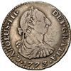 Image 1 : COLOMBIA, Bogotá, bust 1 real, Charles III, 1773 V•J, mintmark N•R, NGC VF 20, ex-