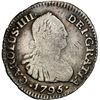 Image 1 : COLOMBIA, Bogotá, bust ½ real, Charles IV, 1795 J•J, mintmark N•R, NGC VG 10, fine