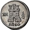 Image 1 : COLOMBIA, Bogotá, ¼ real, 1816, NGC XF details / cleaned, ex-Becerra.