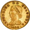 Image 1 : COLOMBIA, Bogotá, gold 8 escudos, 1824/3 JF, ex-JEAS.