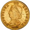 Image 1 : COLOMBIA, Bogotá, gold 8 escudos, 1828 RR, rare, ex-JEAS.