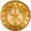 Image 2 : COLOMBIA, Bogotá, gold 4 escudos, 1826 JF, rare, ex-JEAS.