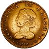 Image 1 : COLOMBIA, Bogotá, gold 2 escudos, 1829 RS, rare, ex-JEAS.