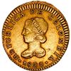 Image 1 : COLOMBIA, Bogotá, gold 1 escudo, 1823 JF, 1/S in denomination, very rare, ex-JEAS.