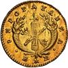 Image 2 : COLOMBIA, Popayán, gold 1 escudo, 1836/4 RU, rare, NGC MS 61, ex-JEAS.