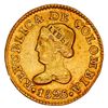 Image 1 : COLOMBIA, Bogotá, gold 1 peso, 1825 JF, 1/1 in date, ex-JEAS.
