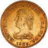 Image 1 : COLOMBIA, Popayán, gold 2 pesos, 1838 RU, ex-JEAS.