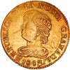 Image 1 : COLOMBIA, Popayán, gold 2 pesos, 1843 VU, rare, ex-JEAS.