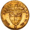 Image 2 : COLOMBIA, Popayán, gold 2 pesos, 1845 UM, ex-JEAS.