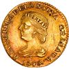 Image 1 : COLOMBIA, Popayán, gold 2 pesos, 1845 UE, rare, ex-JEAS.