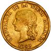 Image 1 : COLOMBIA, Bogotá, gold (16 pesos), 1850, rare, ex-JEAS.