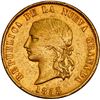 Image 1 : COLOMBIA, Bogotá, gold (16 pesos), 1853, rare, ex-JEAS.