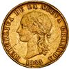 Image 1 : COLOMBIA, Bogotá, gold (10 pesos), 1853, rare, ex-JEAS.