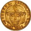 Image 2 : COLOMBIA, Bogotá, gold (10 pesos), 1853, rare, ex-JEAS.