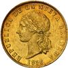 Image 1 : COLOMBIA, Bogotá, gold (10 pesos), 1856/5, rare, NGC MS 62, finest known in NGC census, ex-JEAS.