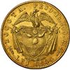 Image 2 : COLOMBIA, Bogotá, gold (10 pesos), 1856/5, rare, NGC MS 62, finest known in NGC census, ex-JEAS.