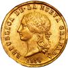 Image 1 : COLOMBIA, Popayán, gold (10 pesos), 1856, rare, ex-JEAS.