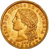 Image 1 : COLOMBIA, Medellín, gold 20 pesos, 1868, wide forehead, ex-JEAS.