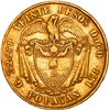 Image 2 : COLOMBIA, Popayán, gold 20 pesos, 1869, ex-JEAS.