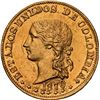 Image 1 : COLOMBIA, Popayán, gold 20 pesos, 1870, NGC MS 61, ex-JEAS.