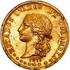 Image 1 : COLOMBIA, Popayán, gold 20 pesos, 1871, ex-JEAS.