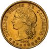 Image 1 : COLOMBIA, Bogotá, gold 20 pesos, 1873, NGC MS 62, "top pop," ex-JEAS.