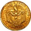 Image 2 : COLOMBIA, Popayán, gold 20 pesos, 1874/3, ex-JEAS.