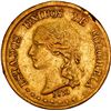 Image 1 : COLOMBIA, Popayán, gold 20 pesos, 1875, ex-JEAS.