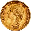 Image 1 : COLOMBIA, Popayán, gold 10 pesos, 1865, ex-JEAS.
