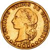 Image 1 : COLOMBIA, Medellín, gold 10 pesos, 1868, no stars on reverse, ex-JEAS.