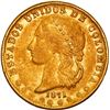 Image 1 : COLOMBIA, Medellín, gold 10 pesos, 1871, effigy of Medio Peso type, ex-JEAS.