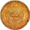Image 2 : COLOMBIA, Medellín, gold 10 pesos, 1876/5, ex-JEAS.