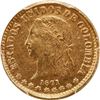 Image 1 : COLOMBIA, Medellín, gold 2 pesos, 1871, PCGS MS61.