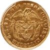 Image 2 : COLOMBIA, Medellín, gold 2 pesos, 1871, PCGS MS61.