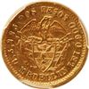 Image 2 : COLOMBIA, Medellín, gold 2 pesos, 1872, PCGS AU55.