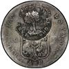 Image 2 : COSTA RICA, 2 reales, female head / ceiba tree counterstamp (Type III, 1845) on a Cuba (Trinidad / S