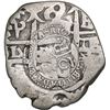 Image 1 : COSTA RICA, 2 reales, 1846 JB counterstamp (Type V) on a Potosi, Bolivia, cob 2 reales, 1750 E, NGC 