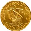 Image 1 : CUBA, Havana mint, gold 100 pesos, 1981, Columbus' ship Santa María, NGC MS 68 (EMO Collection Label