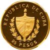 Image 2 : CUBA, Havana mint, gold proof piefort 25 pesos, 1988, José Martí, NGC PF 69 Ultra Cameo (EMO Collect