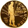 Image 1 : CUBA, Havana mint, gold proof 100 pesos, 1989, Revolution 30th Anniversary, NGC PF 66 Ultra Cameo (E