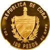 Image 2 : CUBA, Havana mint, gold proof 100 pesos, 1989, Revolution 30th Anniversary, NGC PF 66 Ultra Cameo (E
