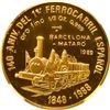 Image 1 : CUBA, Havana mint, gold proof 50 pesos, 1989, First Train in Spain 140th Anniversary, NGC PF 68 Ultr