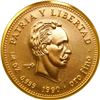 Image 1 : CUBA, Havana mint, gold piefort 25 pesos, 1990, José Martí, NGC MS 69 (EMO Collection Label).