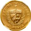 Image 2 : CUBA, Havana mint, gold piefort 25 pesos, 1990, José Martí, NGC MS 69 (EMO Collection Label).