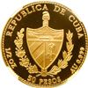 Image 2 : CUBA, Havana mint, gold proof 50 pesos, 1991, Pinzón Brothers New World 500th Anniversary, plain arm