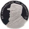 Image 1 : CUBA, Havana mint, platinum proof 500 pesos, 1993, Fidel Castro 40th Anniversary of Moncada, striped