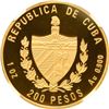 Image 2 : CUBA, Havana mint, gold proof 200 pesos, 1993, Bolívar & Martí, NGC PF 68 Ultra Cameo (EMO Collectio